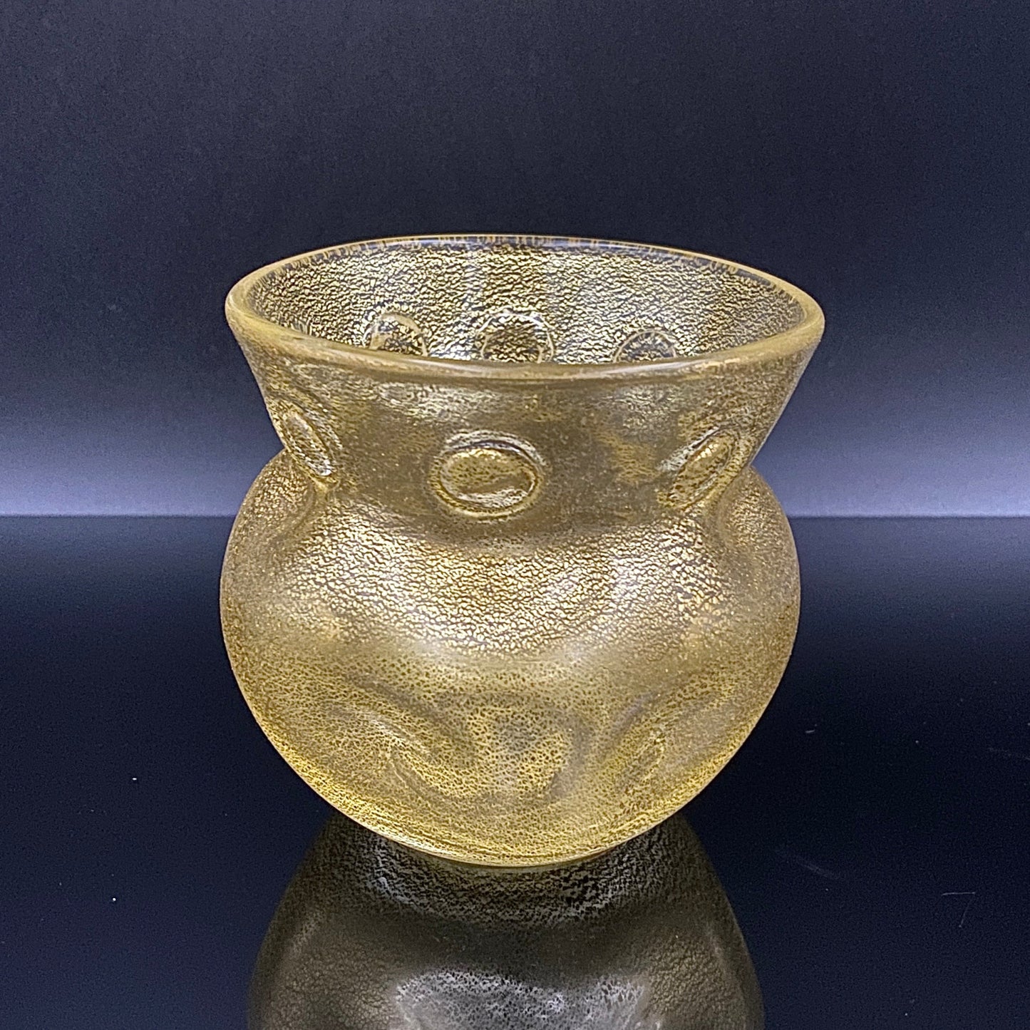 岩田 久利 作 手吹き硝子 ロックグラス #35