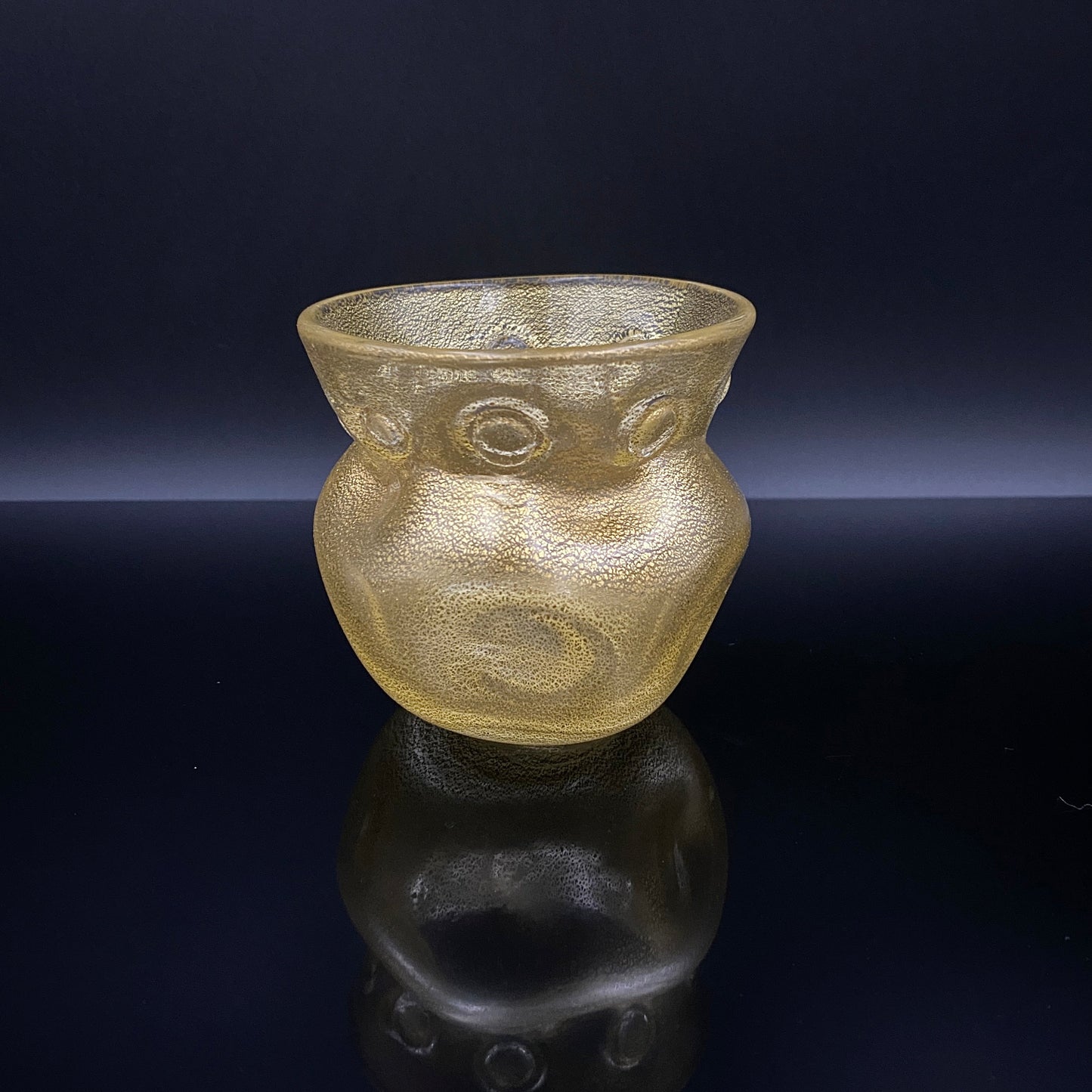 岩田 久利 作 手吹き硝子 ロックグラス #35