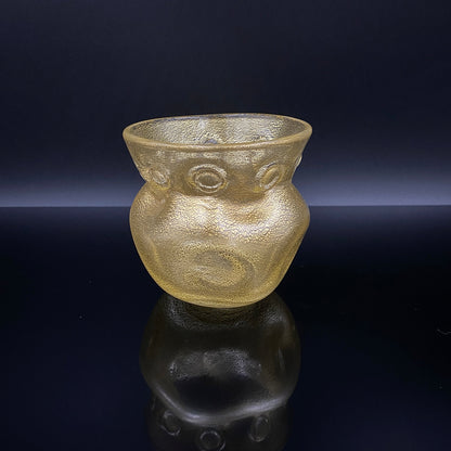 岩田 久利 作 手吹き硝子 ロックグラス #35