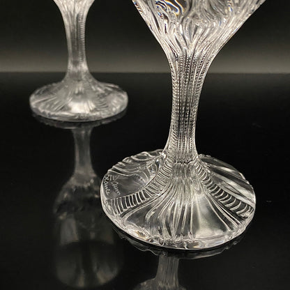 DAUM（ドーム）クリスタル Fougère（フジェール）モデル グラス２点セット #36