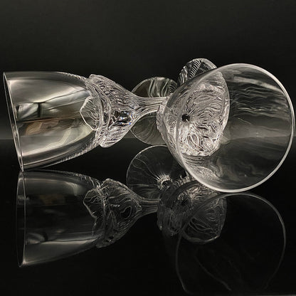 DAUM（ドーム）クリスタル Fougère（フジェール）モデル グラス２点セット #36