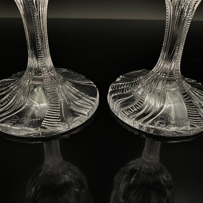 DAUM（ドーム）クリスタル Fougère（フジェール）モデル グラス２点セット #36