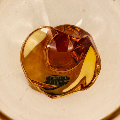 Saint Louis Crystal（サンルイ クリスタル ）Éole（エオレ）モデル、Amber（アンバー、琥珀）グラス２点セット #40