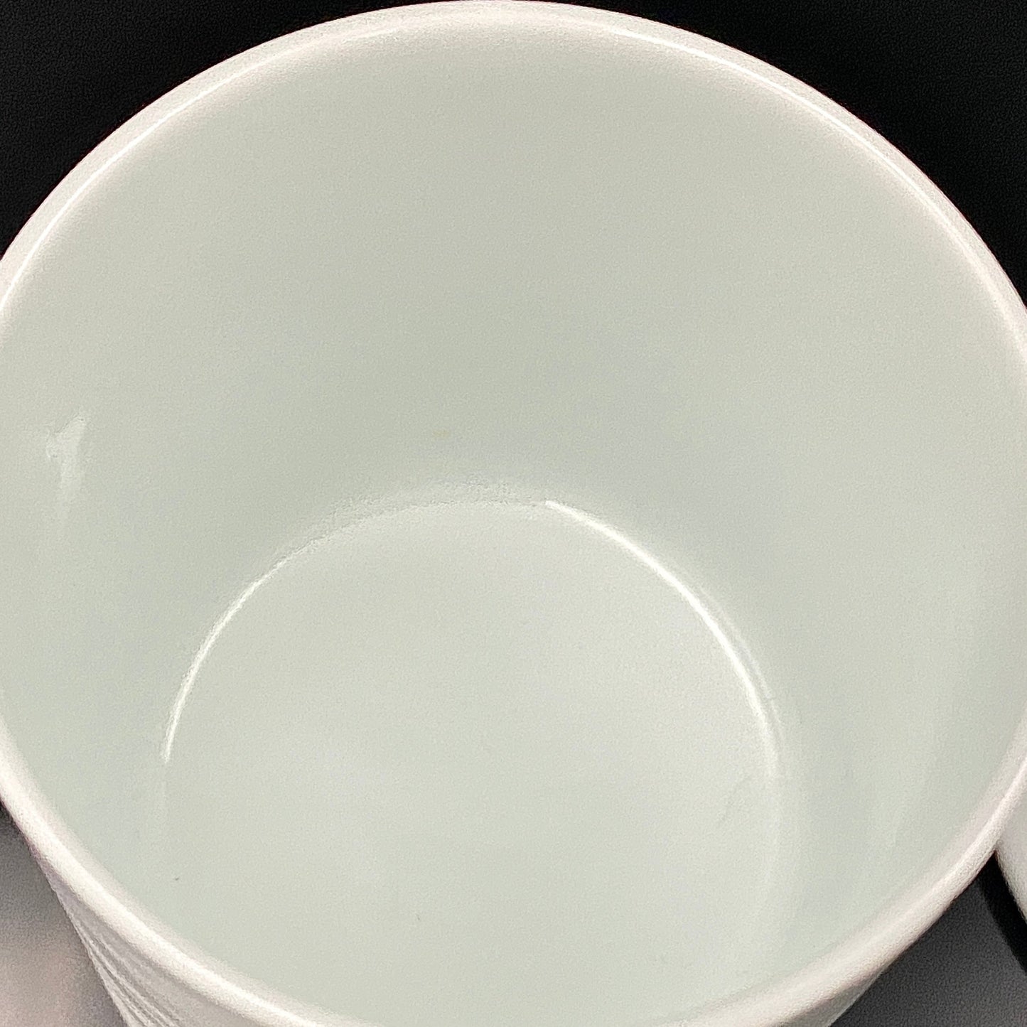 人間国宝 井上 萬二 作 白磁彫文 湯呑 陶器グラス #42