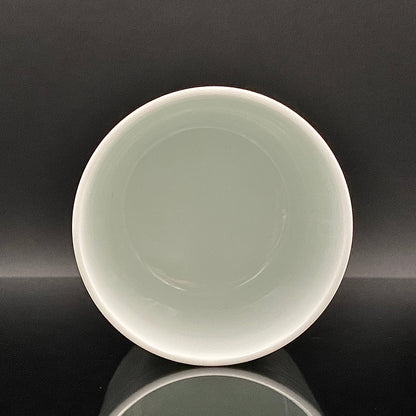 人間国宝 井上 萬二 作 白磁彫文 湯呑 陶器グラス #42