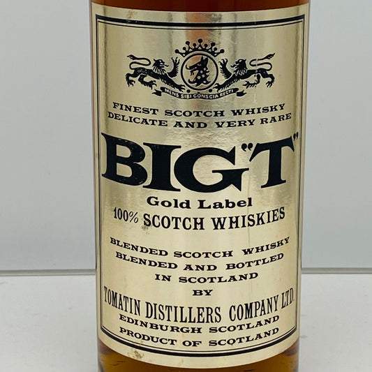 1970年代流通、TOMATIN BIG T（ビック ティー）GOLD LABEL 760ml、43% #44