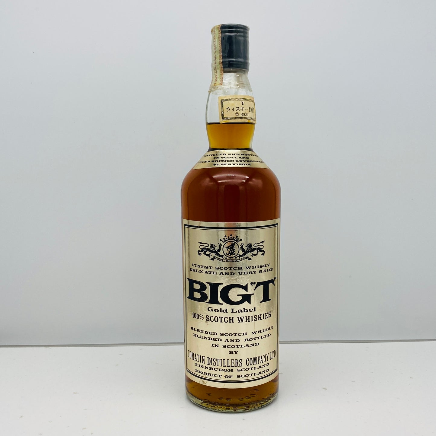 1970年代流通、TOMATIN BIG T（ビック ティー）GOLD LABEL 760ml、43% #44