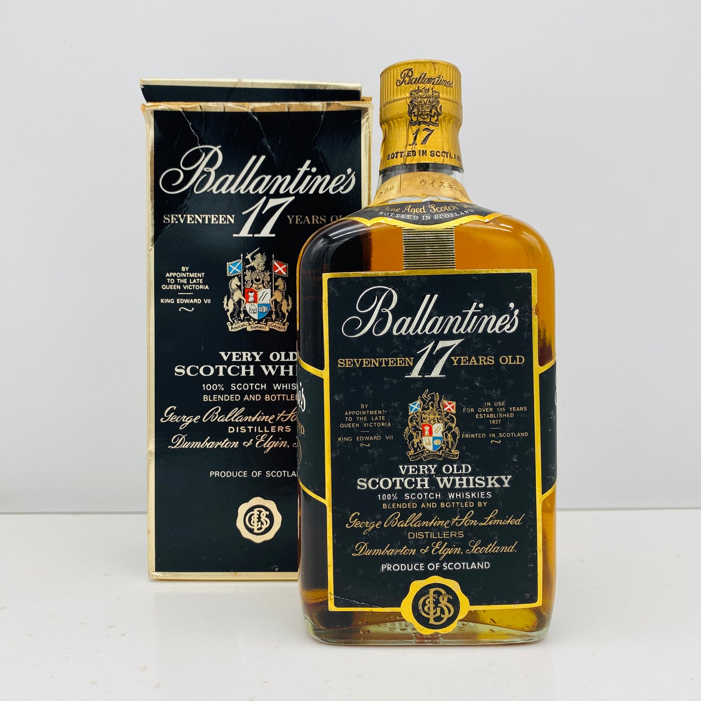 1970年代流通、バランタイン 17年 760ml, 43% 青赤旗ラベル（Blue-Red Flag） #45