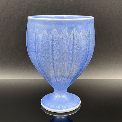 人間国宝 中田 一於 作 九谷焼 釉裏銀彩 焼酎呑 陶器グラス #43