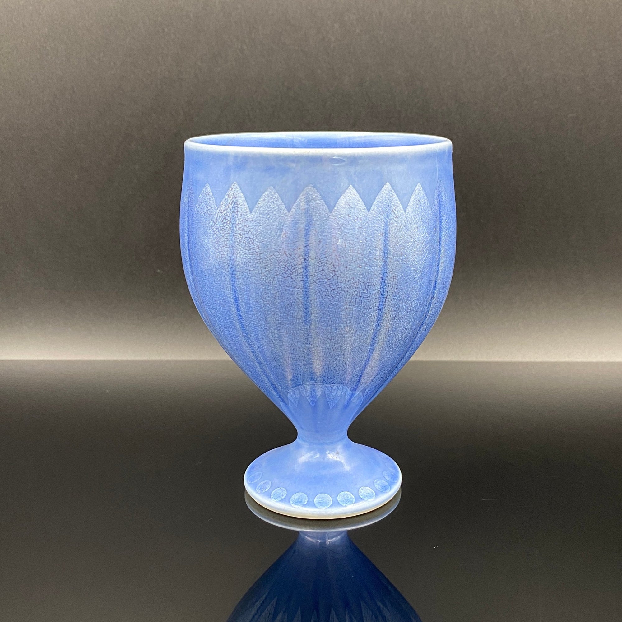 九谷焼　人間国宝 　中田一於　作　釉裏銀彩　花瓶 中田一於 九谷焼 釉裏銀彩 花瓶 | 新栄堂