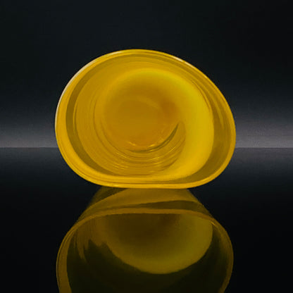 福岡 マルティグラス FTG Multiple Layer Glass 黄色＆白色 マーブルガラス グラス 6点セット #49