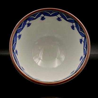 Kyoto Kiyomizu Ware, Master Artisan of Kyoto, Traditional Craftsman Shosen Tsuchiyama: Heian Shosen Polychrome Dragon and Phoenix Sake Cup, Guinomi, Japanese Shot Glass #377