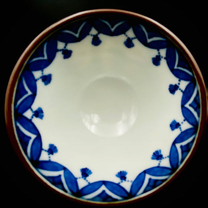 Kyoto Kiyomizu Ware, Master Artisan of Kyoto, Traditional Craftsman Shosen Tsuchiyama: Heian Shosen Polychrome Dragon and Phoenix Sake Cup, Guinomi, Japanese Shot Glass #377