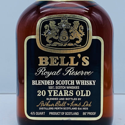 1970年代前半流通、BELL`S（ベルズ）Royal Reserve 20年、4/5Quart、760ml、43% #53