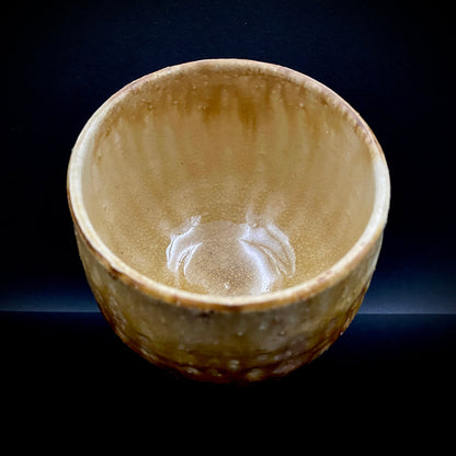 文部大臣賞受賞、ボストン美術館永久収蔵作家 叶 光夫 作 鉄刷毛目 筒茶碗 ロックグラス #335