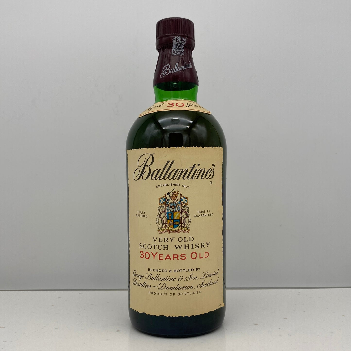 1980年代半ば流通、バランタイン30年、750ml、43%、青青旗ラベル（Blue-Blue Flag）#58