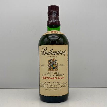 1980年代半ば流通、バランタイン30年、750ml、43%、青青旗ラベル（Blue-Blue Flag）#58