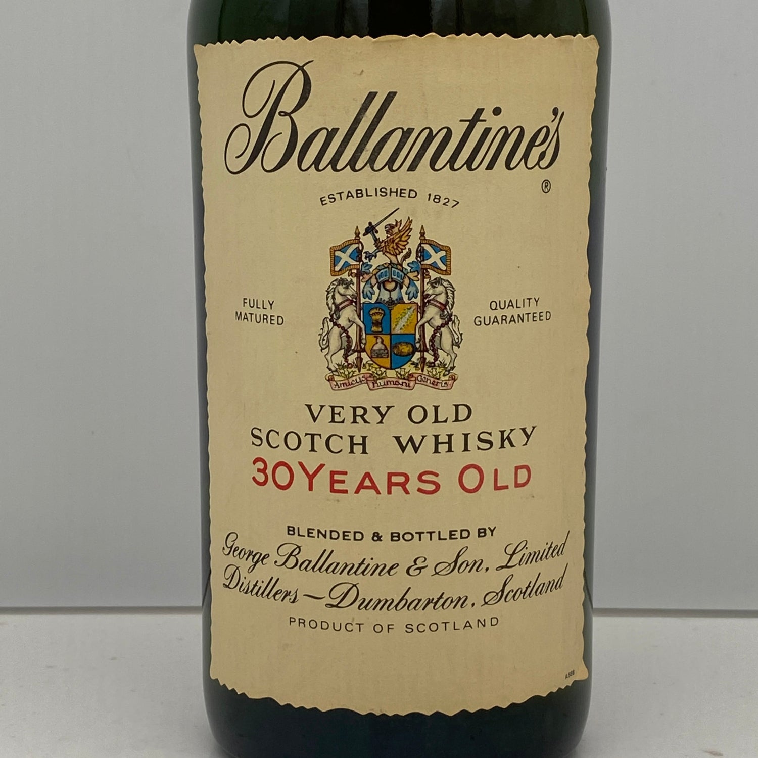 1980年代半ば流通、バランタイン30年、750ml、43%、青青旗ラベル（Blue