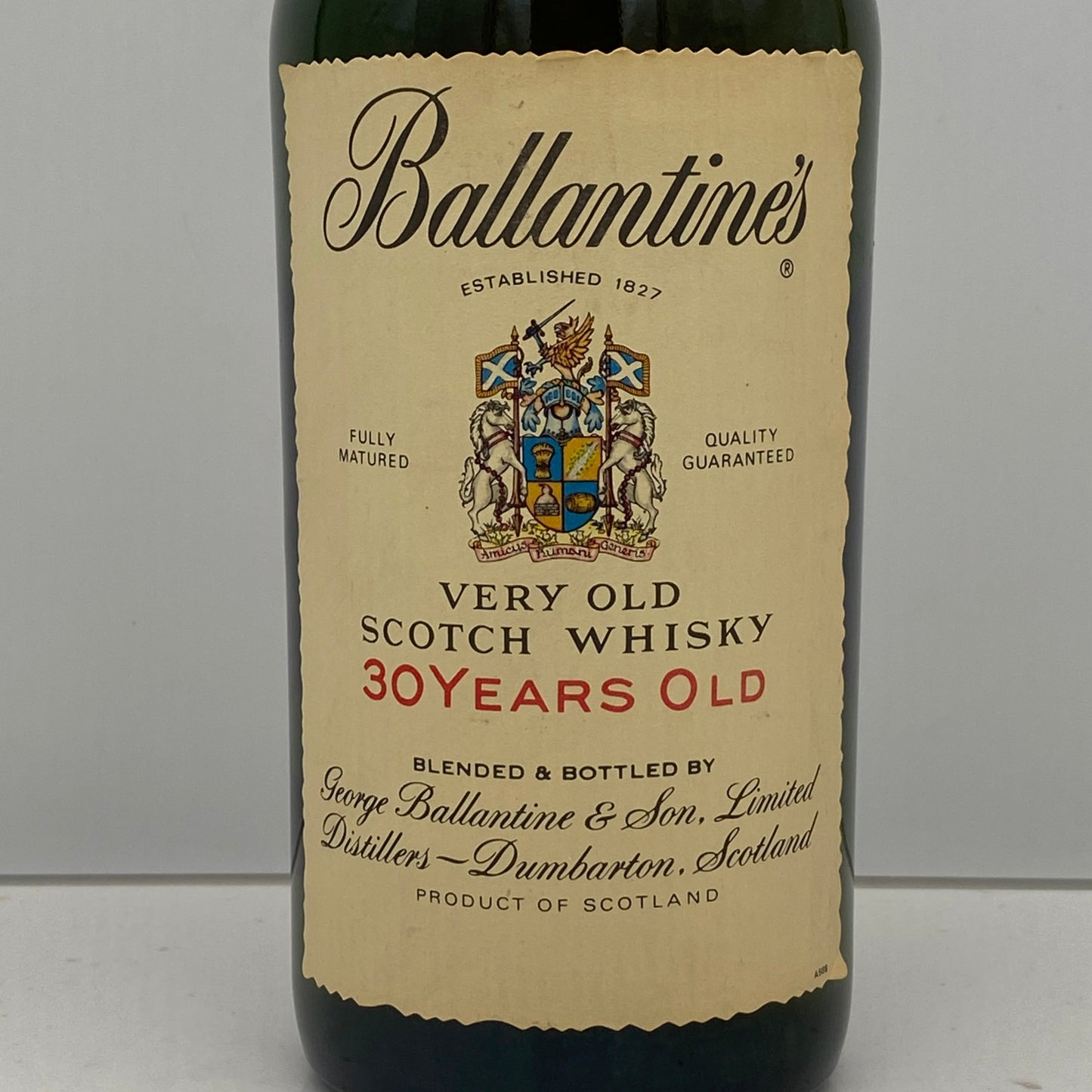 1980年代半ば流通、バランタイン30年、750ml、43%、青青旗ラベル（Blue-Blue Flag）#58