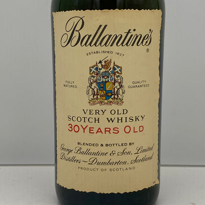 1980年代半ば流通、バランタイン30年、750ml、43%、青青旗ラベル（Blue-Blue Flag）#58