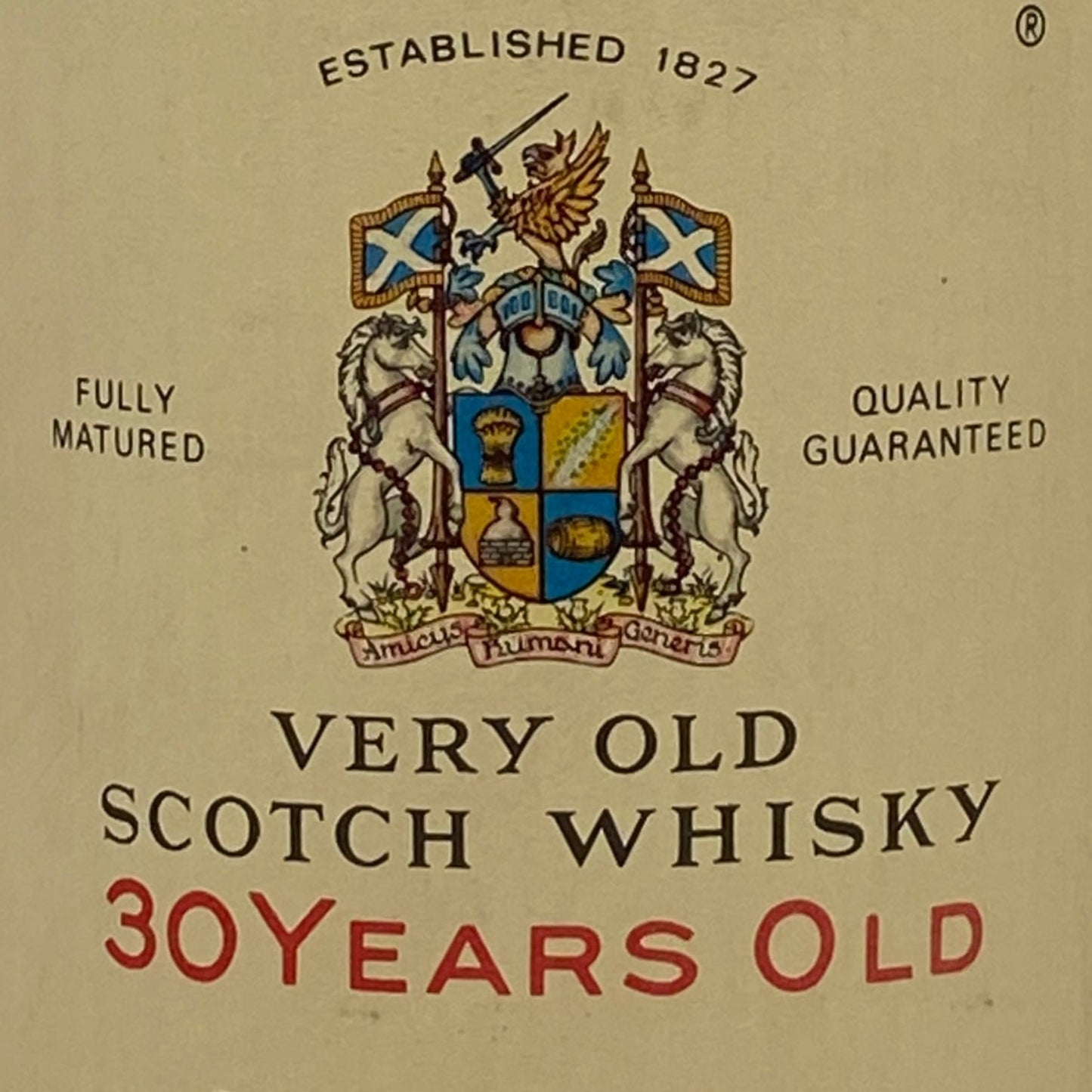 1980年代半ば流通、バランタイン30年、750ml、43%、青青旗ラベル（Blue-Blue Flag）#58