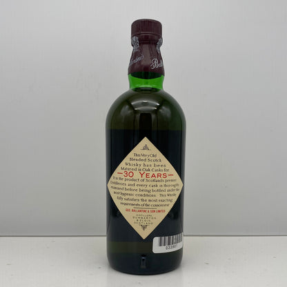 1980年代半ば流通、バランタイン30年、750ml、43%、青青旗ラベル（Blue-Blue Flag）#58