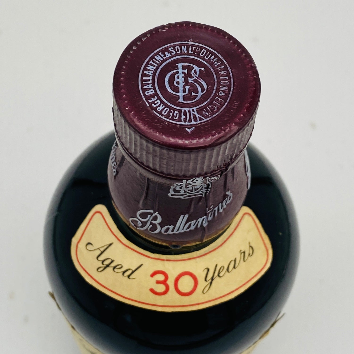 1980年代半ば流通、バランタイン30年、750ml、43%、青青旗ラベル（Blue