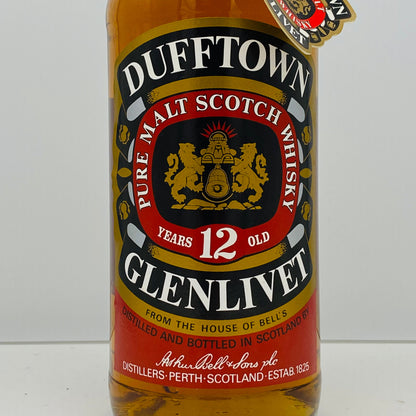 1980年代流通、ダフタウン（DUFFTOWN）12年、1,000ml、43%、ピュアモルト #55