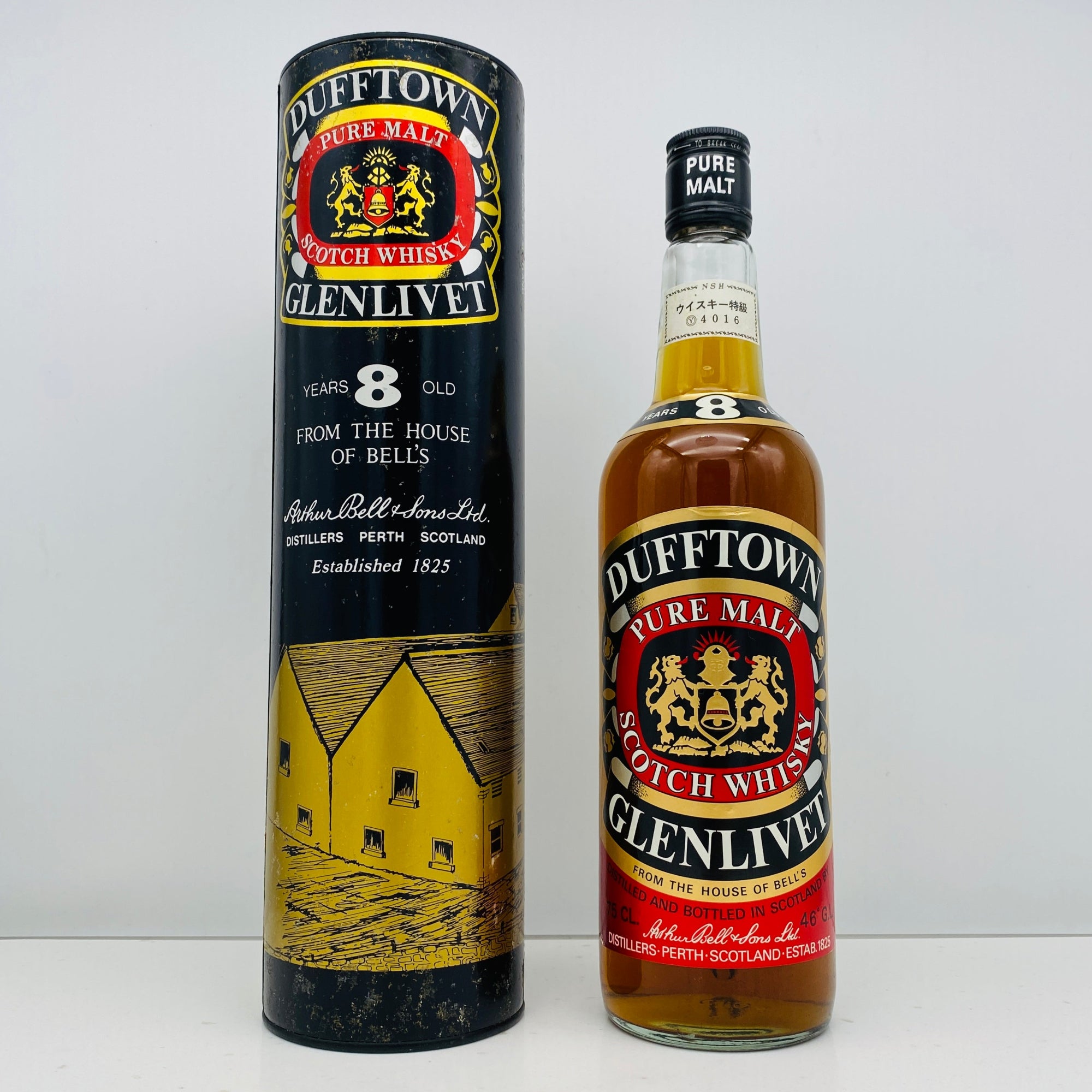 1970年代後半前半流通、ダフタウン（DUFFTOWN）8年、750ml、46