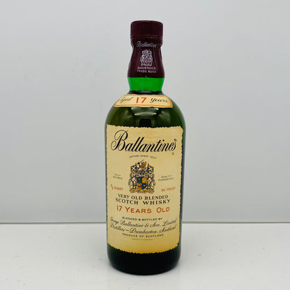 1980年代前半流通、バランタイン 17年 4/5QUART, 43% 青青旗ラベル（Blue-Blue Flag） #60