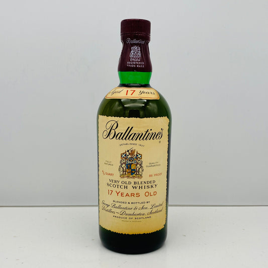 1980年代前半流通、バランタイン 17年 4/5QUART, 43% 青青旗ラベル（Blue-Blue Flag） #60