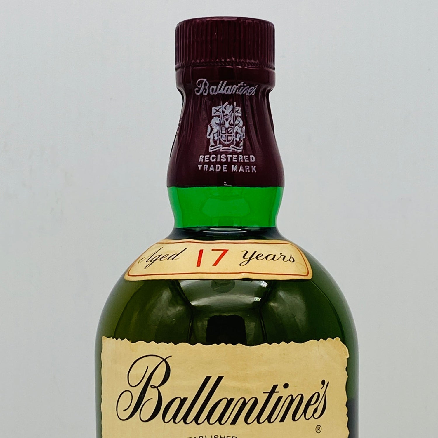 1980年代前半流通、バランタイン 17年 4/5QUART, 43% 青青旗ラベル