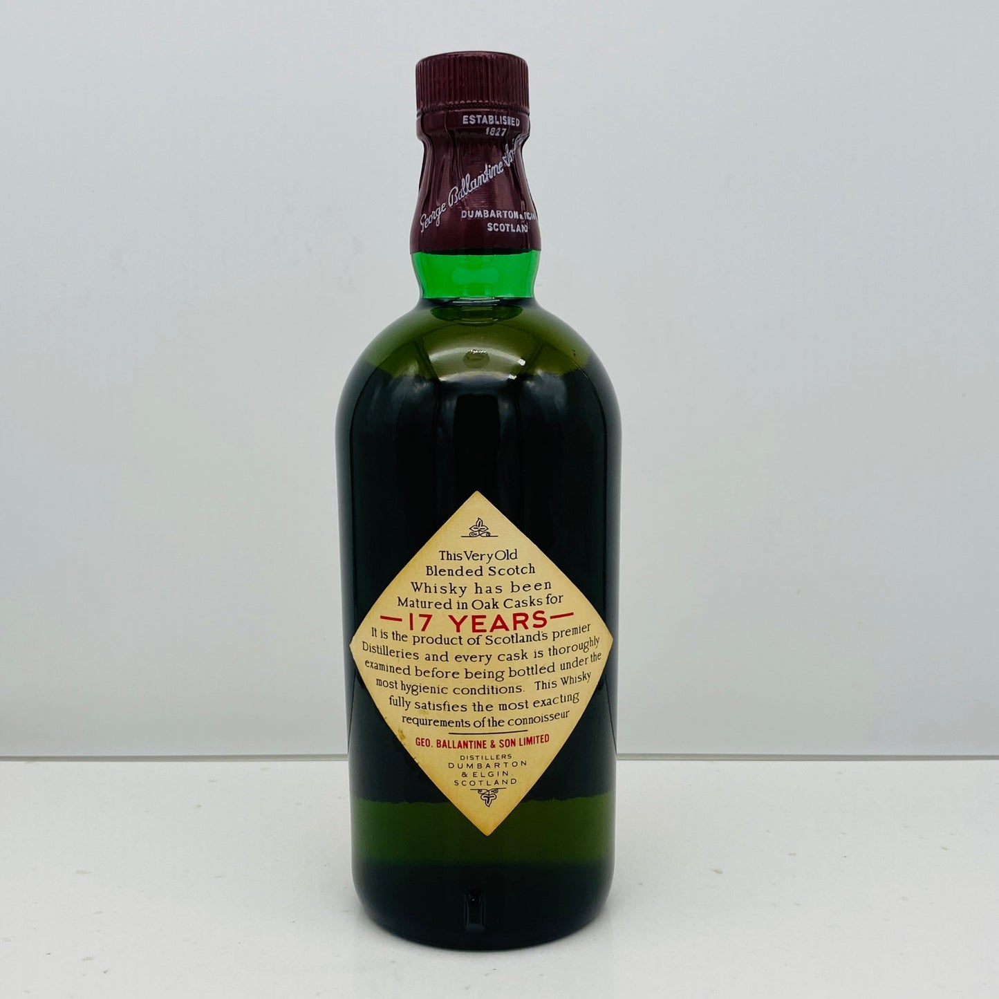 1980年代前半流通、バランタイン 17年 4/5QUART, 43% 青青旗ラベル（Blue-Blue Flag） #60