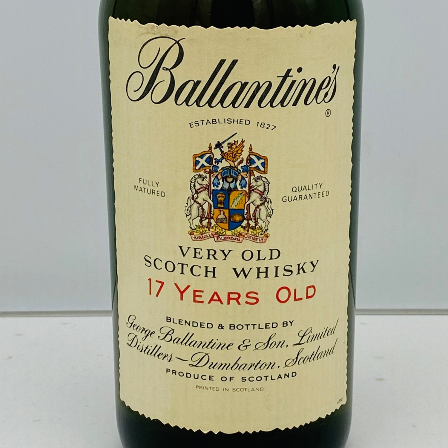 1980年代半ば流通、バランタイン 17年 750ml, 43% 青青旗ラベル（Blue