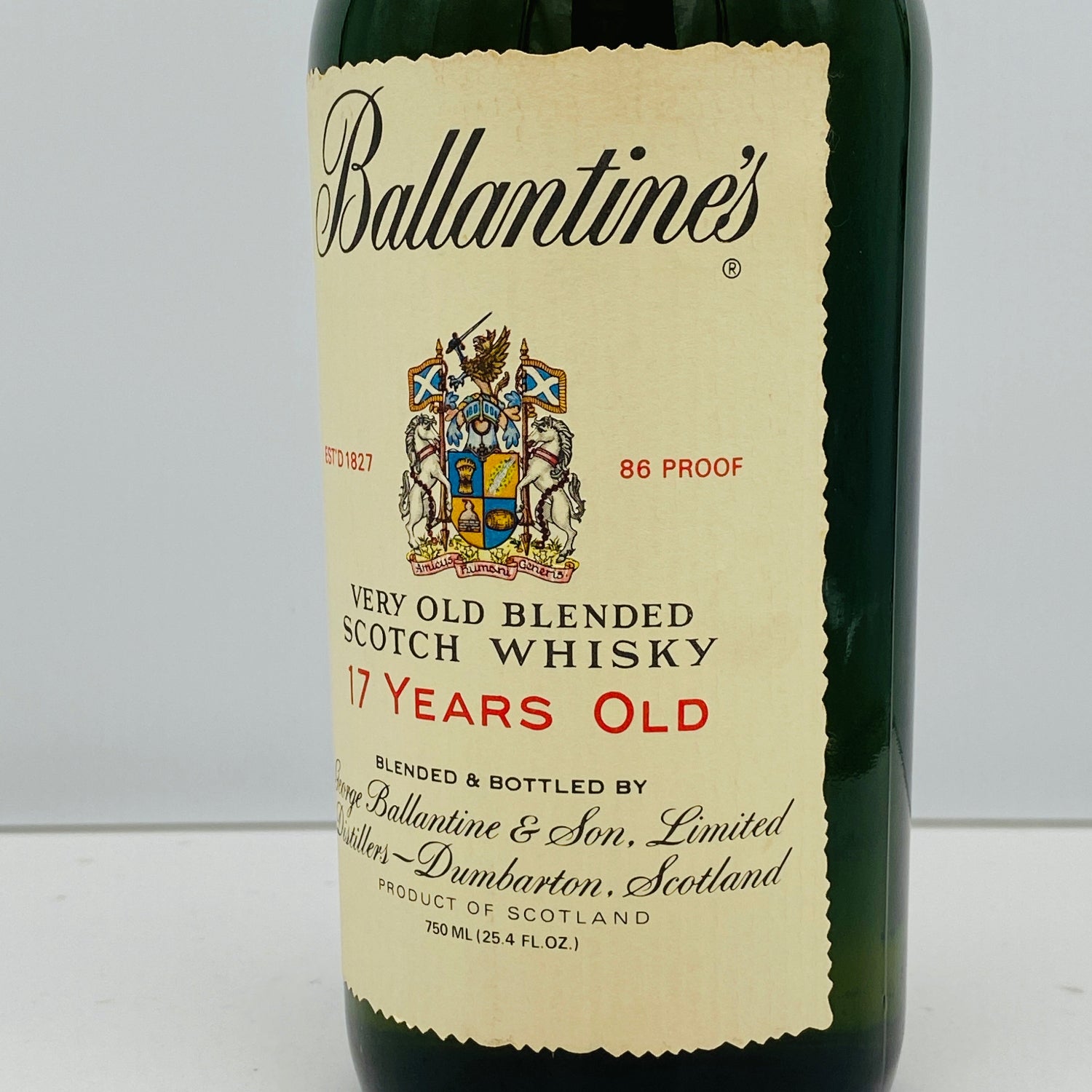 Distribution in the early 1980s, Ballantine's 17 Year Old 750ml