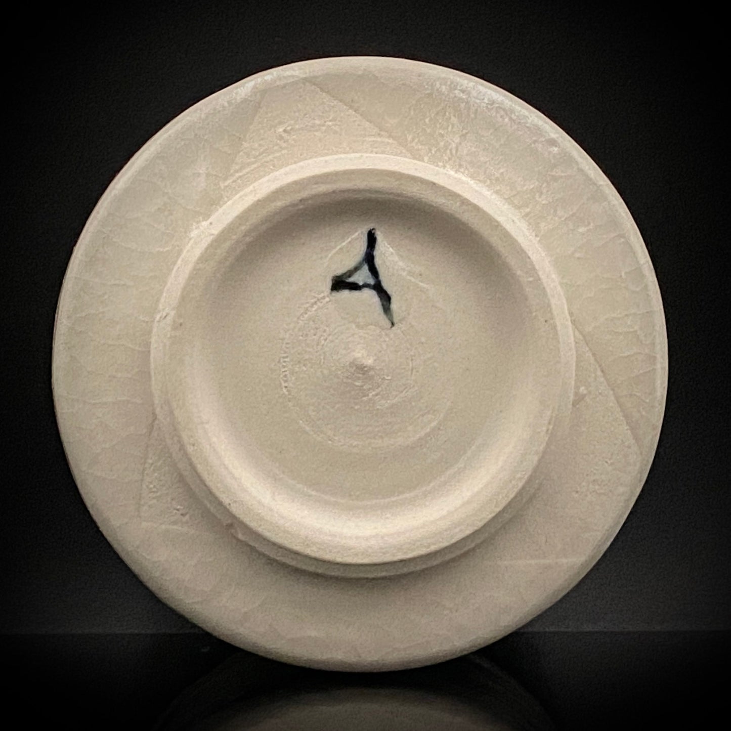 青山窑 青山德弘（Aoyama Norihiro）作 白釉贯入染付麦穗纹 筒型自由杯 和风威士忌杯 酒器 #381