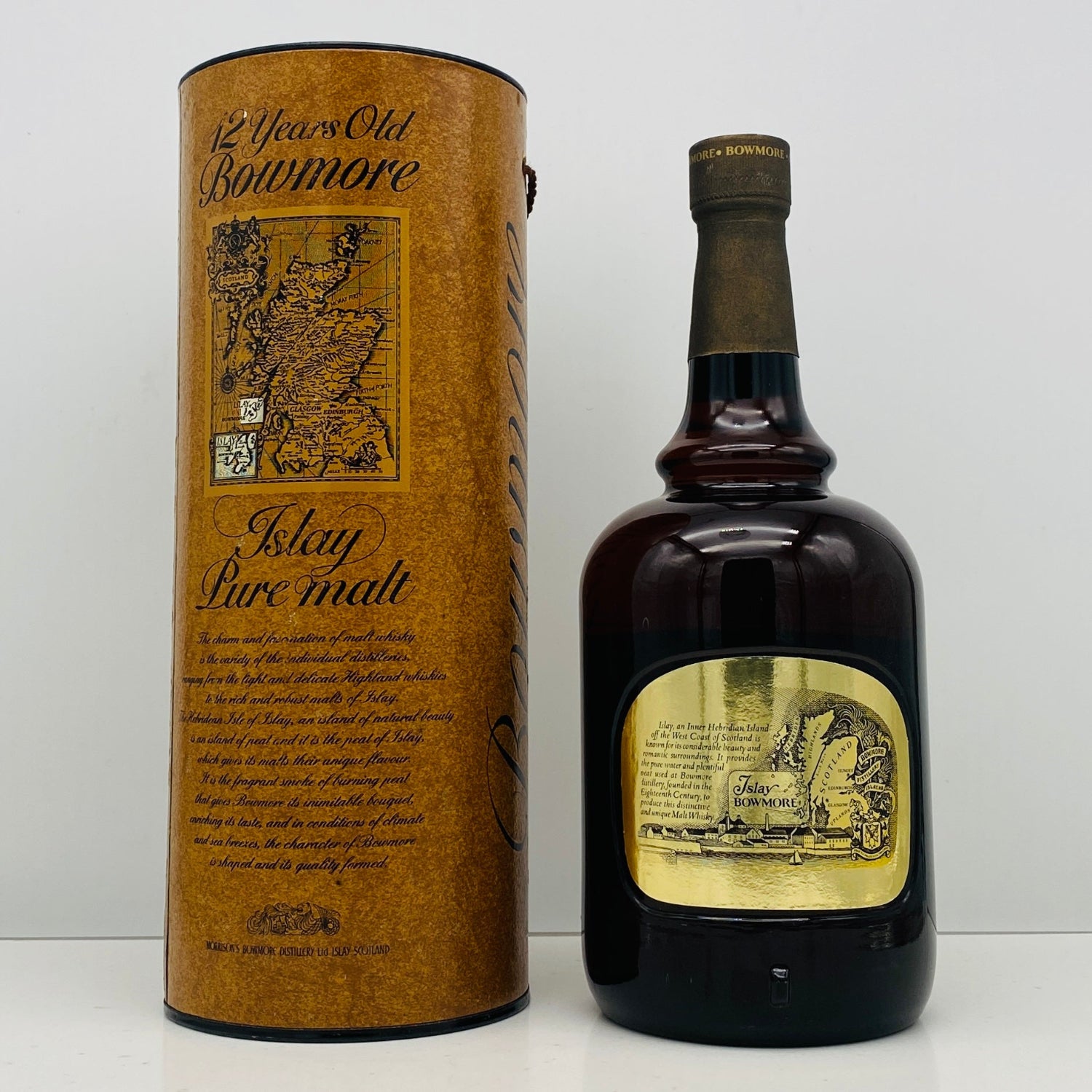 1980年代前半流通、ボウモア（BOWMORE）12年、1,000ml, 43% #68