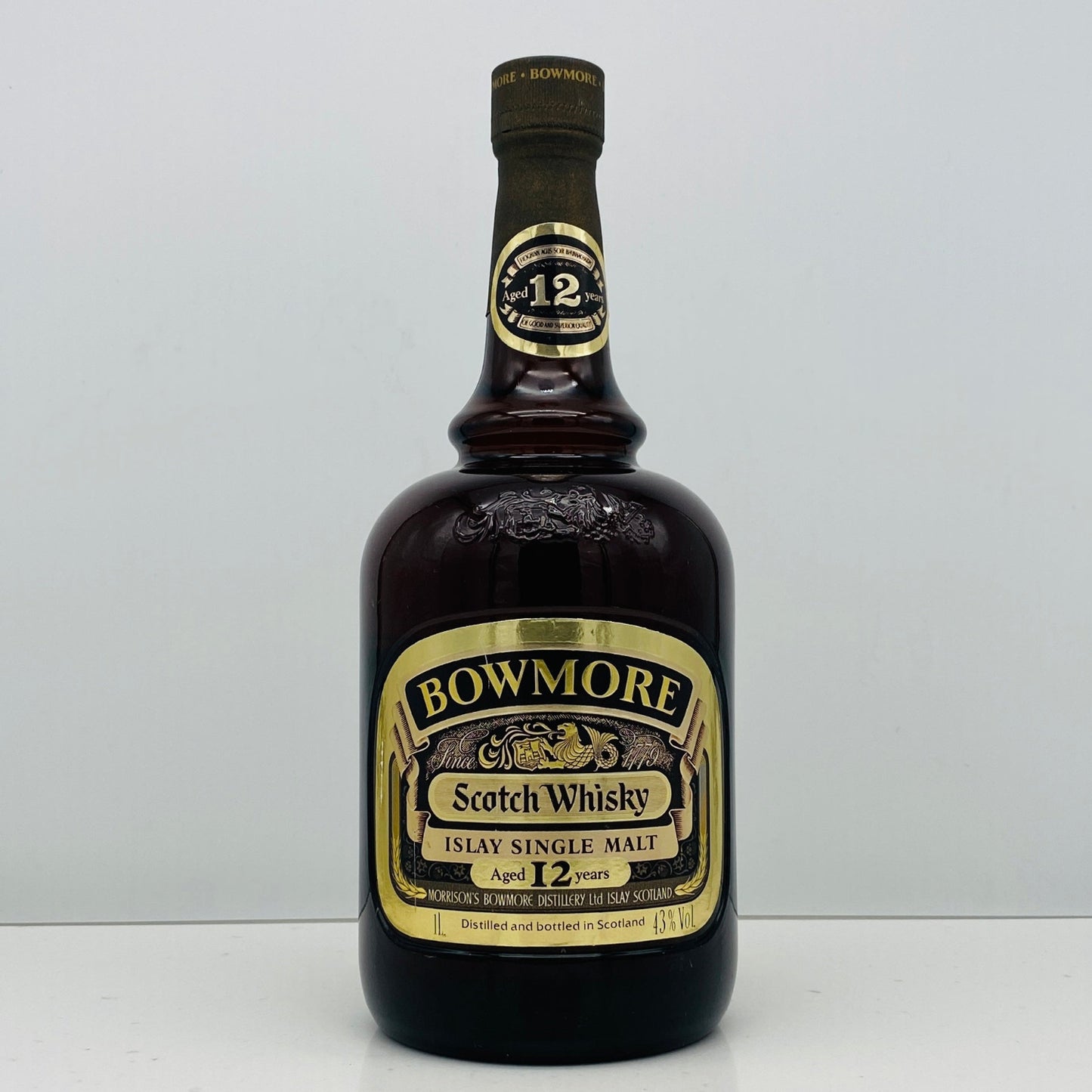 1980年代前半流通、ボウモア（BOWMORE）12年、1,000ml, 43% #68