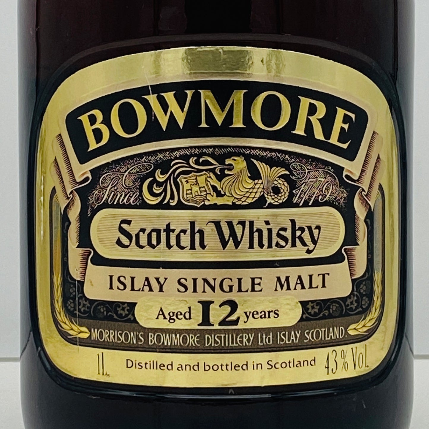 1980年代前半流通、ボウモア（BOWMORE）12年、1,000ml, 43% #68