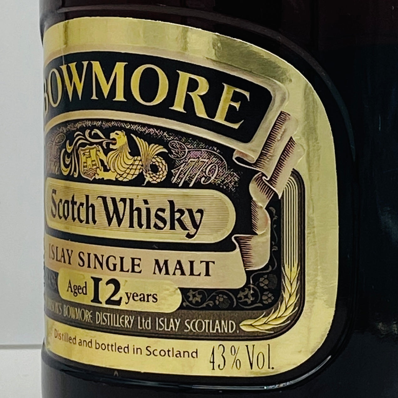 1980年代前半流通、ボウモア（BOWMORE）12年、1,000ml, 43% #68