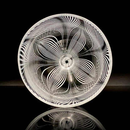 日本现代玻璃巨匠 石井康治 (Ishii Koji)  杰作 深海幻境 “海月” 长柄葡萄酒杯 #385