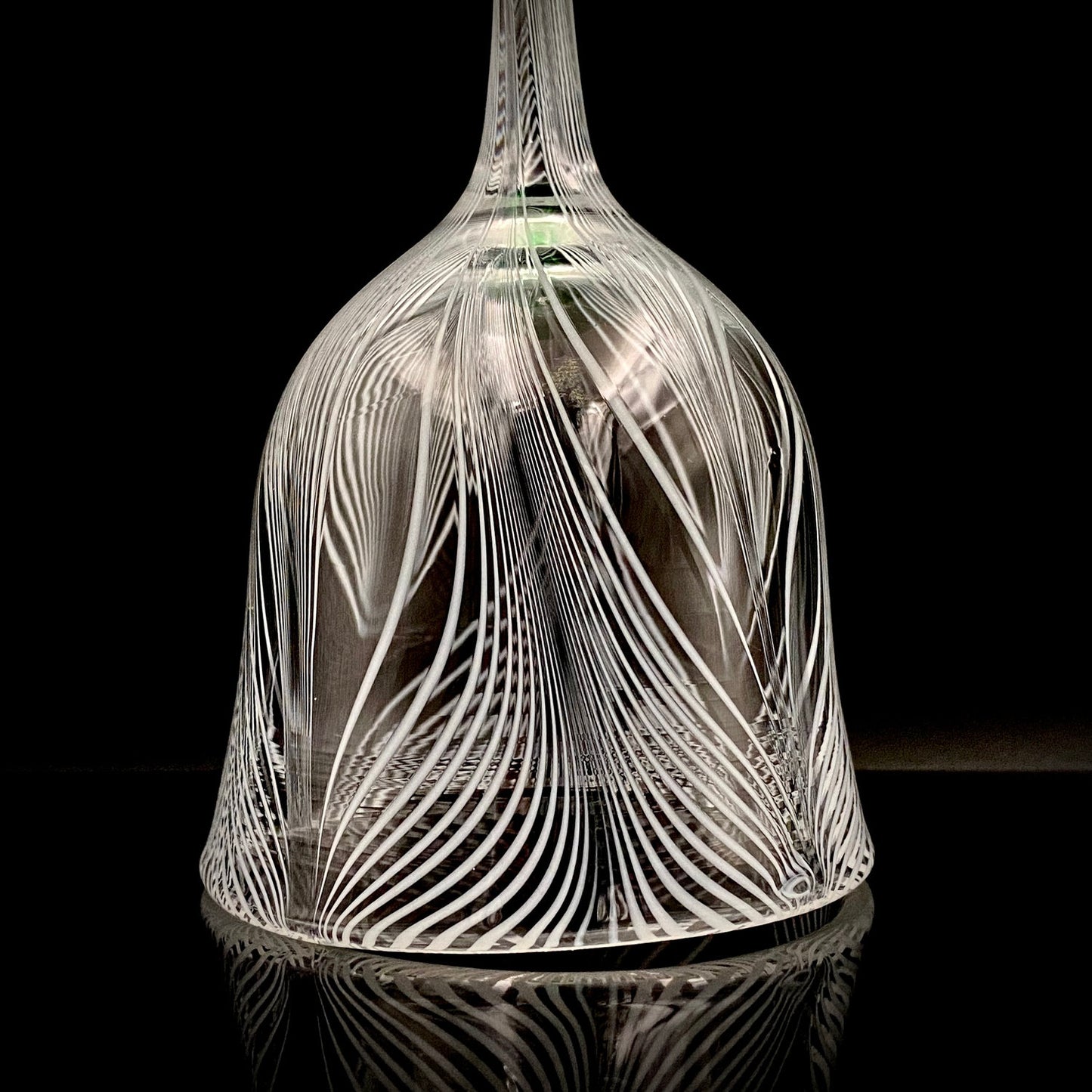 日本现代玻璃巨匠 石井康治 (Ishii Koji)  杰作 深海幻境 “海月” 长柄葡萄酒杯 #386