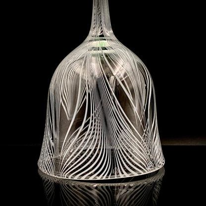 日本现代玻璃巨匠 石井康治 (Ishii Koji)  杰作 深海幻境 “海月” 长柄葡萄酒杯 #386