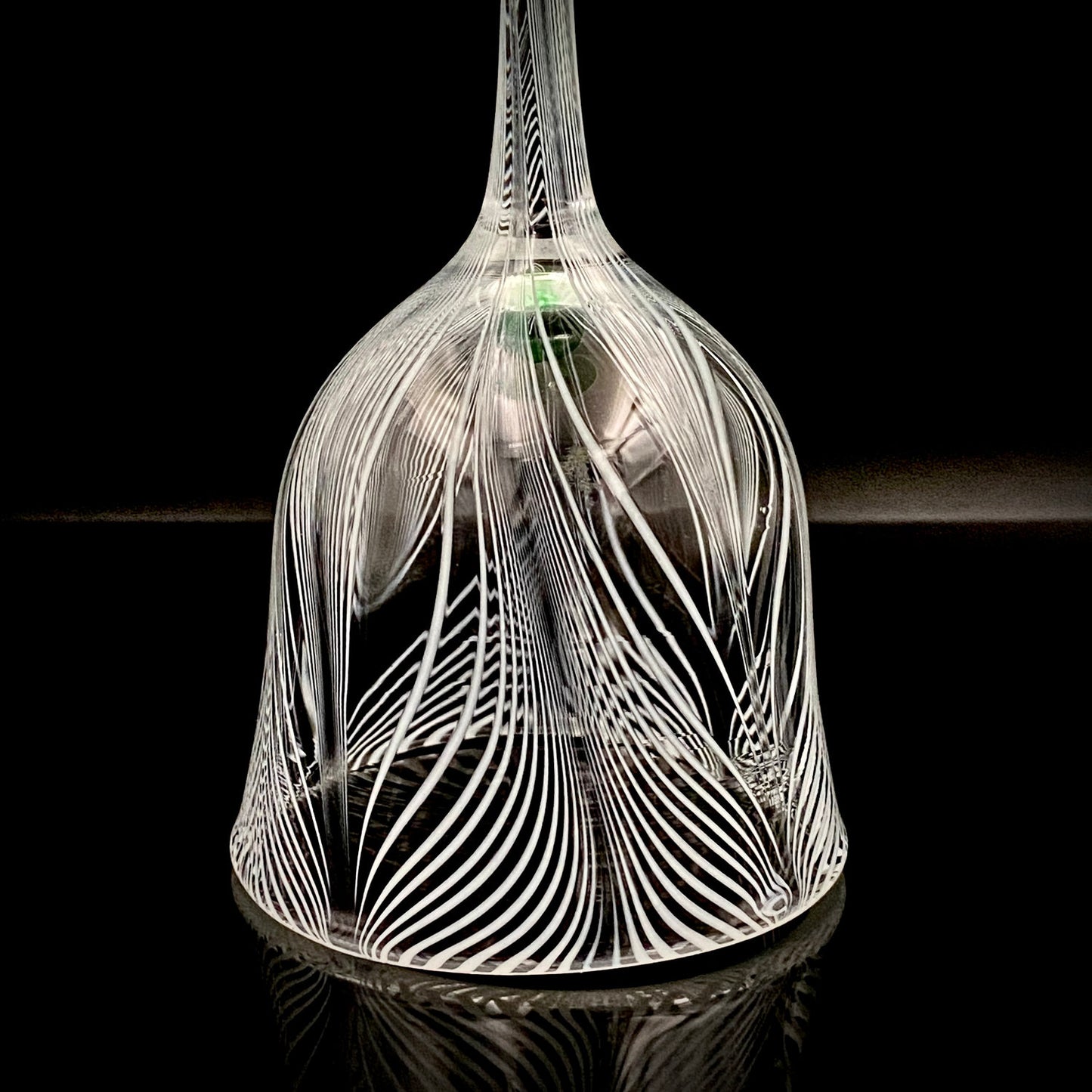 日本现代玻璃巨匠 石井康治 (Ishii Koji)  杰作 深海幻境 “海月” 长柄葡萄酒杯 #386