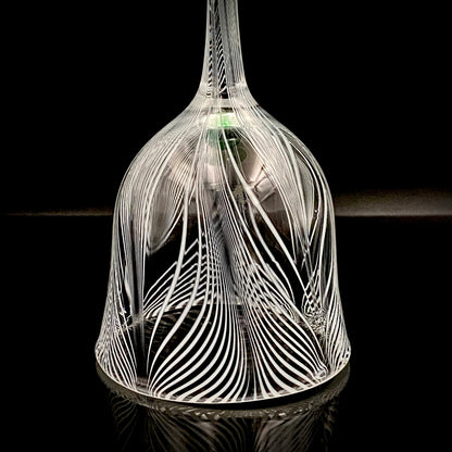 日本现代玻璃巨匠 石井康治 (Ishii Koji)  杰作 深海幻境 “海月” 长柄葡萄酒杯 #386
