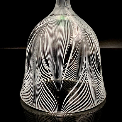 日本现代玻璃巨匠 石井康治 (Ishii Koji)  杰作 深海幻境 “海月” 长柄葡萄酒杯 #386