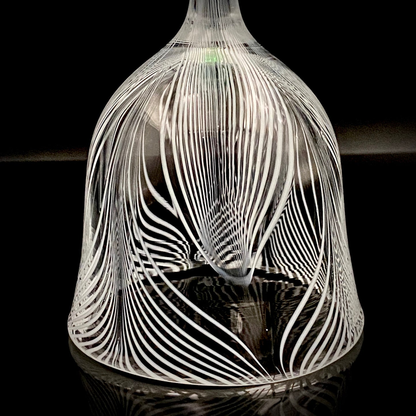 日本现代玻璃巨匠 石井康治 (Ishii Koji)  杰作 深海幻境 “海月” 长柄葡萄酒杯 #386