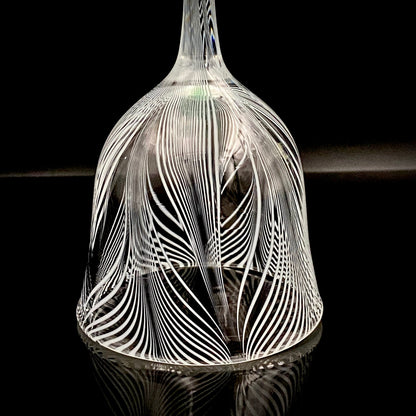 日本现代玻璃巨匠 石井康治 (Ishii Koji)  杰作 深海幻境 “海月” 长柄葡萄酒杯 #386