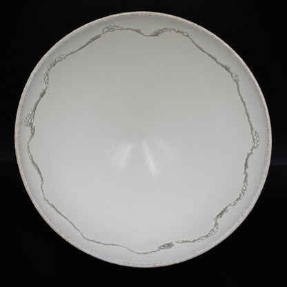 师从人间国宝清水卯一（Shimizu Uichi、父）、荣获松下奖 蓬莱窑 清水 保孝（Shimizu Yasutaka）作 白釉收缩窑变波纹茶碗 和风威士忌杯 #378