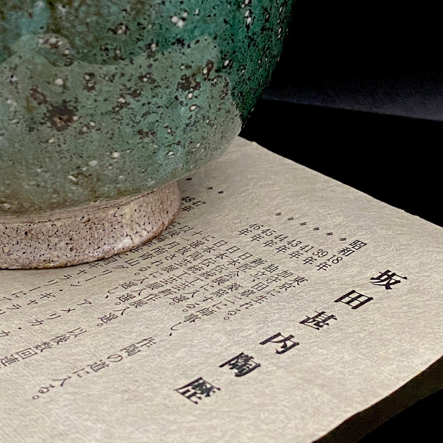 加守田章二直弟子 益子焼 坂田甚内 作 塩釉巴文盌 茶わん フリーカップ 酒器 和のロックグラス #390